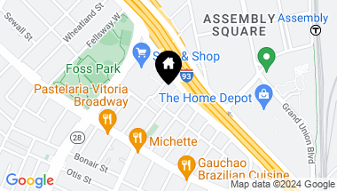 Map of 240 Mystic Ave # 302, Somerville MA, 02145