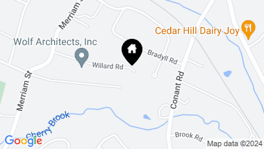 Map of 51 Willard Road, Weston MA, 02493