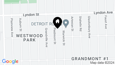 Map of 14328 PIEDMONT Street, Detroit MI, 48223