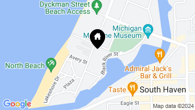 Map of 86 N Shore Drive, South Haven MI, 49090