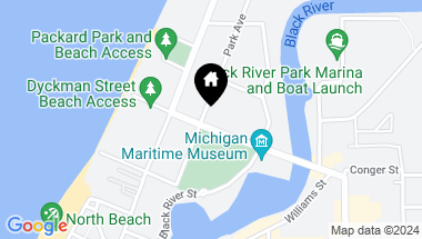 Map of 203 Dyckman Avenue, South Haven MI, 49090