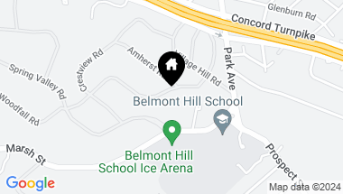 Map of 38 Wellesley Road, Belmont MA, 02478