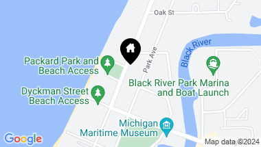 Map of 258 North Shore Drive, South Haven MI, 49090