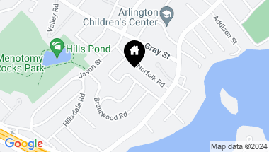 Map of 35 Kensington Park, Arlington MA, 02476