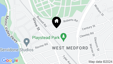 Map of 88 Woods Rd, Medford MA, 02155