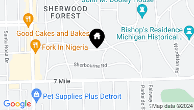 Map of 3375 Cambridge Avenue, Detroit MI, 48221