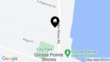 Map of 835 Lake Shore Road, Village of Grosse Pointe Shores MI, 48236