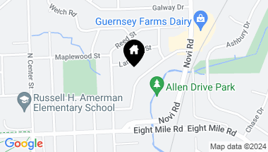 Map of 991 Allen Drive, Northville MI, 48167
