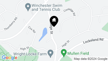Map of 119 Ridge St, Winchester MA, 01890