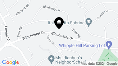 Map of 24 Winchester Drive, Lexington MA, 02420