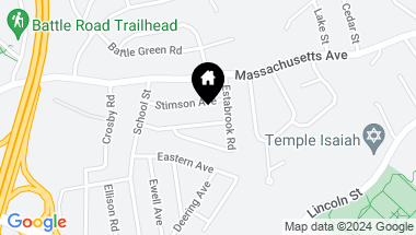 Map of 20 Welch Rd, Lexington MA, 02421