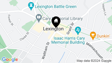 Map of 3 Effie Place, Lexington MA, 02421