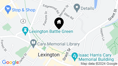Map of 5 Stetson Street, Lexington MA, 02420