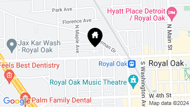 Map of 634 W Eleven Mile Rd., Royal Oak MI, 48067