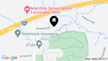 Map of 37159 HOWARD Road, Farmington Hills MI, 48331