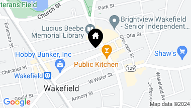 Map of 17-17A Albion St, Wakefield MA, 01880