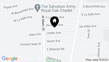 Map of 137 Linden, Royal Oak MI, 48073