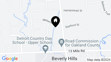 Map of 31325 LAHSER Road, Beverly Hills Vlg MI, 48025