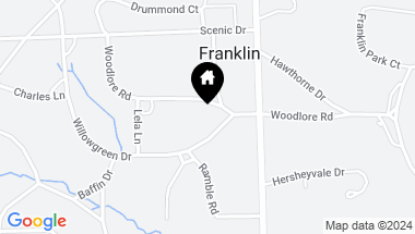 Map of 26335 WOODLORE Road, Franklin Vlg MI, 48025