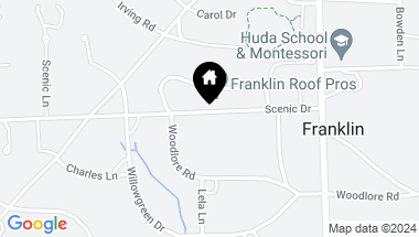 Map of 26565 Scenic Drive, Franklin Vlg MI, 48025