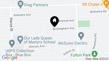 Map of 15753 Buckingham Avenue, Beverly Hills Vlg MI, 48025