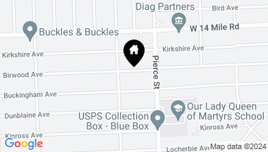 Map of 16961 BIRWOOD Avenue, Beverly Hills Vlg MI, 48025