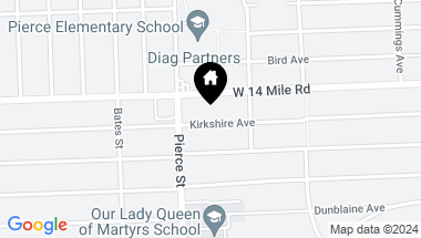 Map of 16276 KIRKSHIRE Avenue, Beverly Hills Vlg MI, 48025