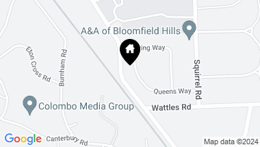 Map of 4340 QUEENS Way, Bloomfield Twp MI, 48304