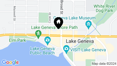 Map of 214 Broad St, Lake Geneva WI, 53147