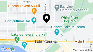 Map of 325 Center St, Lake Geneva WI, 53147