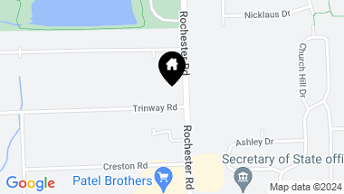 Map of 5321 ROCHESTER Road, Troy MI, 48085