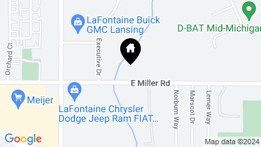 Map of 1301 E Miller Road, Lansing MI, 48911