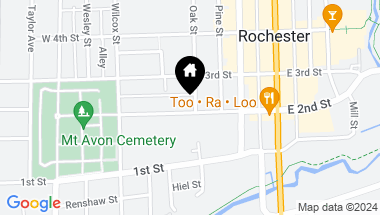 Map of 402 W 2nd Street, Rochester MI, 48307