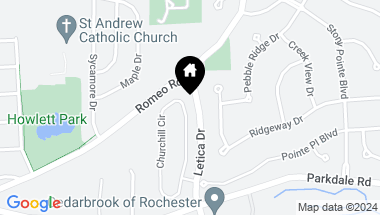 Map of 1000 CHURCHILL Circle, Rochester MI, 48307