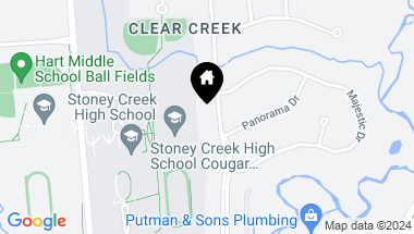 Map of 1204 CLEAR CREEK Drive, Rochester Hills MI, 48306