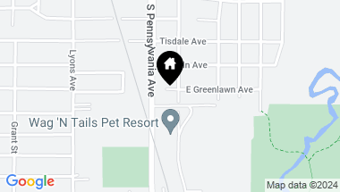 Map of 1016 E Greenlawn Avenue, Lansing MI, 48910