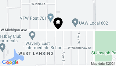 Map of 2717 W Michigan Avenue, Lansing MI, 48917