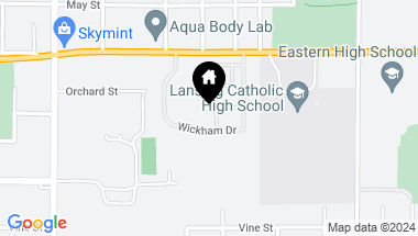 Map of 517 Wendover Drive, Lansing MI, 48906