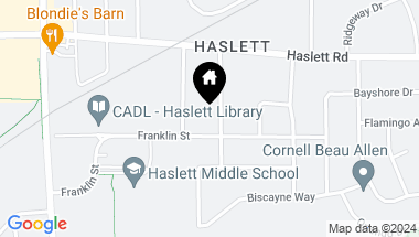 Map of 5643 Babbitt Street, Haslett MI, 48840