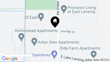 Map of 115 Swart Street, East Lansing MI, 48823