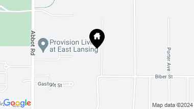 Map of 6305 Gossard Avenue, East Lansing MI, 48823