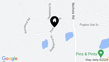 Map of 2329 Pine Hollow Drive, East Lansing MI, 48823