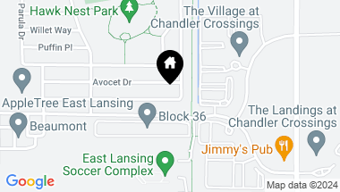 Map of 432 Anhinga Drive, East Lansing MI, 48823