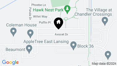 Map of 554 Avocet Drive, East Lansing MI, 48823