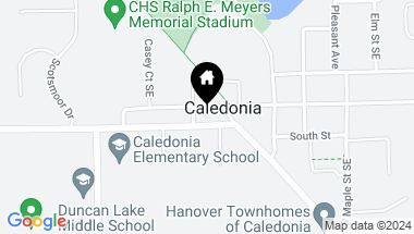 Map of 121 W Main Street SE, Caledonia MI, 49316