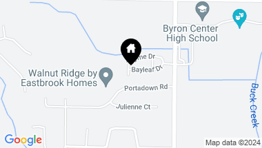 Map of 1674 Bayleaf Drive, Byron Center MI, 49315