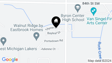 Map of 1660 Thyme Drive, Byron Center MI, 49315