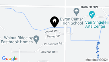 Map of 1689 Thyme Drive, Byron Center MI, 49315