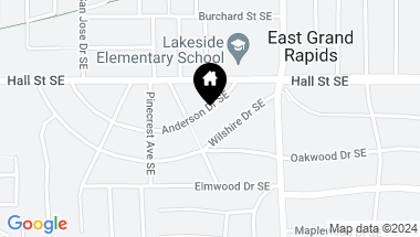 Map of 2250 Anderson Drive SE, East Grand Rapids MI, 49506