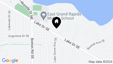 Map of 2525 Lake Drive SE, East Grand Rapids MI, 49506